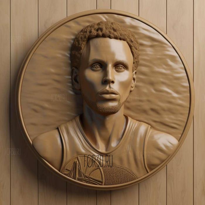 steph curry 2 stl model for CNC